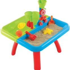Early Learning Centre Sand and Water Table with Lid and Accessories (H42cm)
