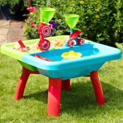 Early Learning Centre Sand and Water Table with Lid and Accessories (H42cm)