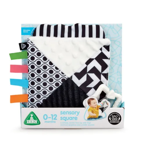 Early Learning Centre Sensory Square Pram Toy Black and White