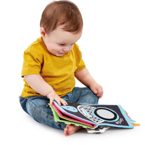 Early Learning Centre Sensory Book Pram Toy Black and White