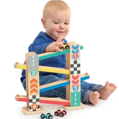 Early Learning Centre Wooden Click Clack Race Track