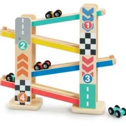 Early Learning Centre Wooden Click Clack Race Track