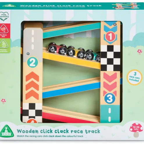 Early Learning Centre Wooden Click Clack Race Track