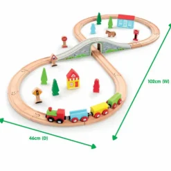 Early Learning Centre Wooden Little Town Train Set