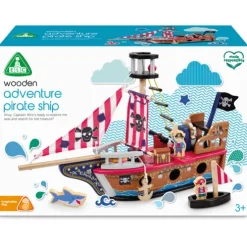 Early Learning Centre Wooden Pirate Ship Playset