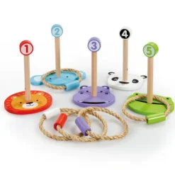 Early Learning Centre Wooden Ring Throw Set