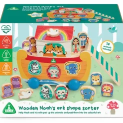 Early Learning Centre Wooden Noah's Ark Shape Sorter