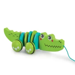 Early Learning Centre Wooden Pull Along Crocodile Activity Toy