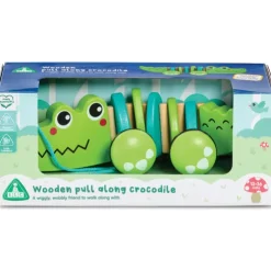 Early Learning Centre Wooden Pull Along Crocodile Activity Toy