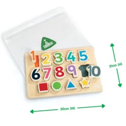 Early Learning Centre Wooden Shape and Number Puzzle