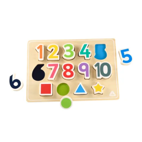 Early Learning Centre Wooden Shape and Number Puzzle