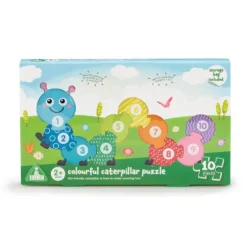 Early Learning Centre Wooden Colourful Caterpillar Puzzle 10 Pieces