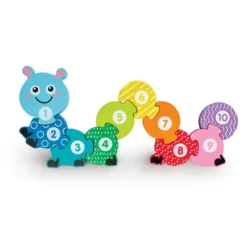 Early Learning Centre Wooden Colourful Caterpillar Puzzle 10 Pieces