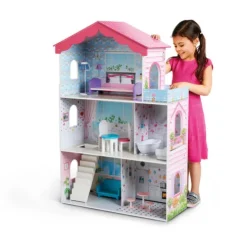 Early Learning Centre Wooden Sparkle Lights Mansion Dolls House