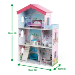 Early Learning Centre Wooden Sparkle Lights Mansion Dolls House