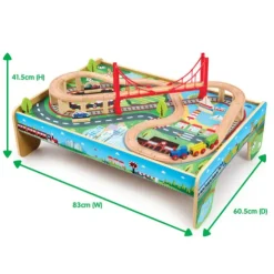Early Learning Centre Wooden Little Town Train Table
