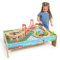 Early Learning Centre Wooden Little Town Train Table
