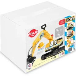 Falk JCB Digger Ride On and Helmet