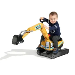 Falk JCB Digger Ride On and Helmet