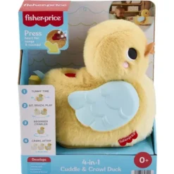 Fisher-Price 4-in-1 Cuddle And Crawl Duck Learning Toy
