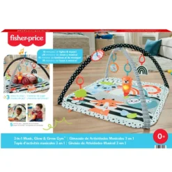 Fisher Price 3in1 Music Glow and Grow Gym
