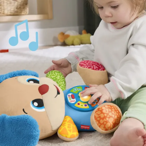 Fisher-Price Laugh & Learn Blue Smart Stages Puppy Learning Toy