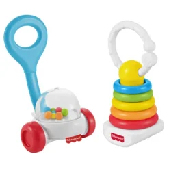 Fisher-Price Newborn Classics Rattle and Sensory Toy 2 Pack
