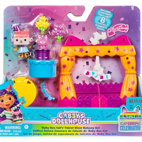 Gabby's Dollhouse Baby Box Cat's Talent Show Balcony Playset