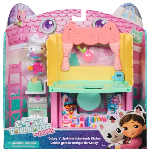 Gabby's Dollhouse Cakey's Sprinkle Cake-tastic Kitchen Playset The Movie