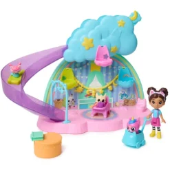 Gabby's Dollhouse Kitty Care Ear Purrfect Playroom Playset