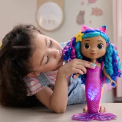 Gabby's Dollhouse Sing and Shine Mermaid Gabby Doll The Movie