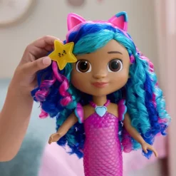 Gabby's Dollhouse Sing and Shine Mermaid Gabby Doll The Movie