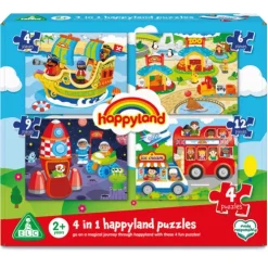 Happyland 4 in 1 Puzzles
