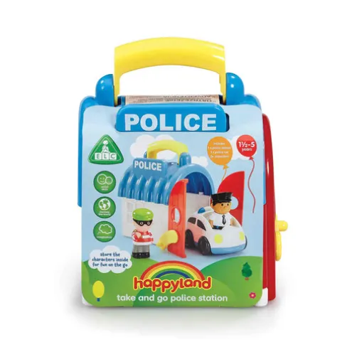 Happyland Take And Go Police Station Playset