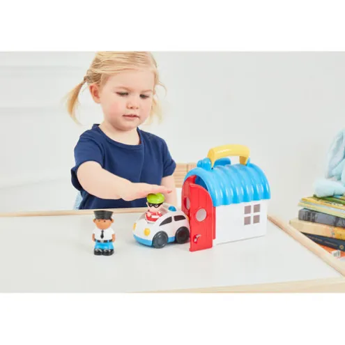 Happyland Take And Go Police Station Playset