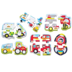 Happyland Vehicle 6 in 1 Jigsaw Puzzles