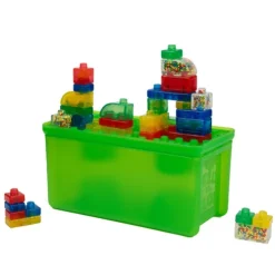 Jelly Blox Stash N Stack 2 In 1 Storage Box Building Blocks