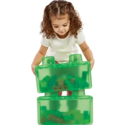 Jelly Blox Stash N Stack 2 In 1 Storage Box Building Blocks