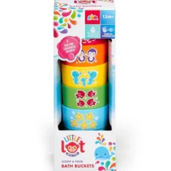 Little Lot Bathtime Scoop and Pour Buckets Bath Toy