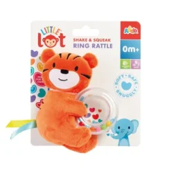 Little Lot Shake and Squeak Ring Rattle (Styles Vary)
