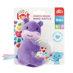 Little Lot Shake and Squeak Ring Rattle (Styles Vary)