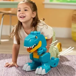 Mega Bloks Build And Chomp Dinosaur T-Rex Block Building Set