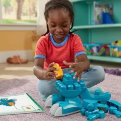 Mega Bloks Build And Chomp Dinosaur T-Rex Block Building Set