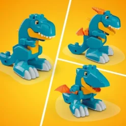 Mega Bloks Build And Chomp Dinosaur T-Rex Block Building Set