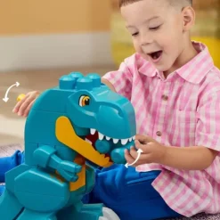 Mega Bloks Build And Chomp Dinosaur T-Rex Block Building Set