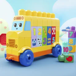 Mega Bloks Build and Count Bus Building Set