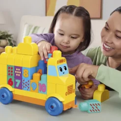 Mega Bloks Build and Count Bus Building Set