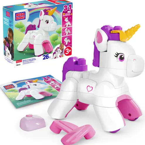 Mega Bloks Build and Enchant Unicorn Building Set