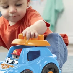 Mega Bloks First Builders Ricky Race Car Building Set