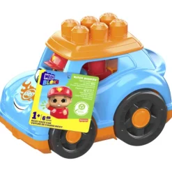 Mega Bloks First Builders Ricky Race Car Building Set